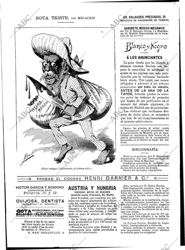 BLANCO Y NEGRO MADRID 23-03-1895 página 16