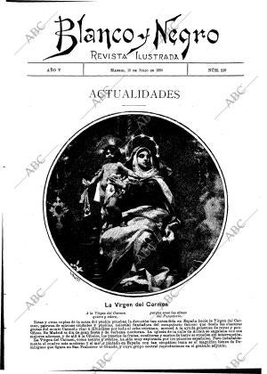 BLANCO Y NEGRO MADRID 13-07-1895 página 1