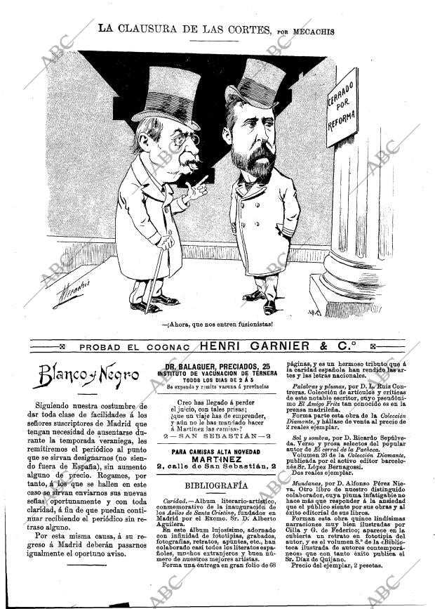 BLANCO Y NEGRO MADRID 13-07-1895 página 15