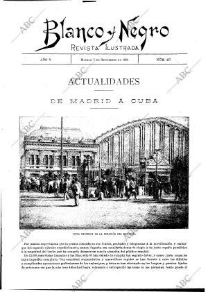 BLANCO Y NEGRO MADRID 07-09-1895 página 1