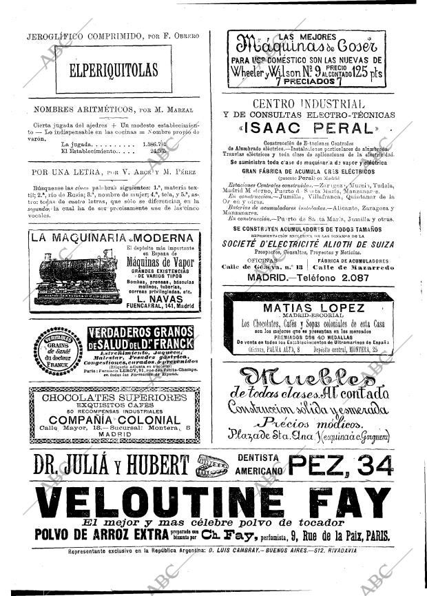 BLANCO Y NEGRO MADRID 07-09-1895 página 18