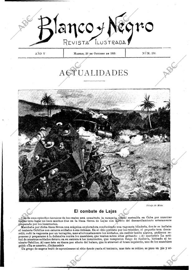 BLANCO Y NEGRO MADRID 26-10-1895 página 1