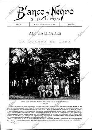 BLANCO Y NEGRO MADRID 02-11-1895 página 1