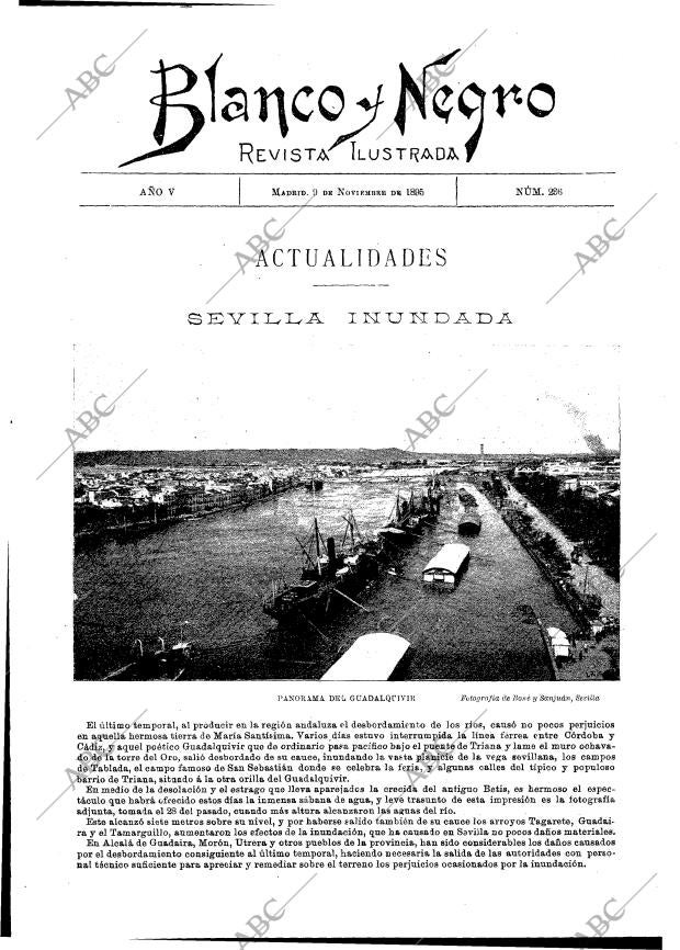 BLANCO Y NEGRO MADRID 09-11-1895 página 1