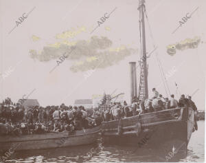 Convoy del Batallón 1º de Infantería de Marina que partió hacia Cuba