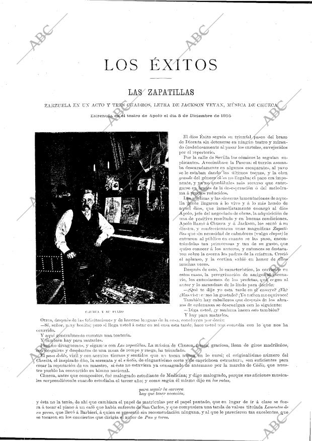 BLANCO Y NEGRO MADRID 14-12-1895 página 14