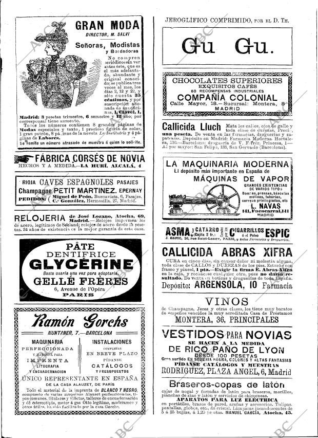 BLANCO Y NEGRO MADRID 11-01-1896 página 4