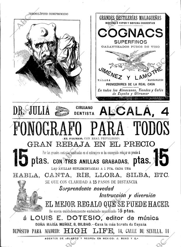 BLANCO Y NEGRO MADRID 01-02-1896 página 28