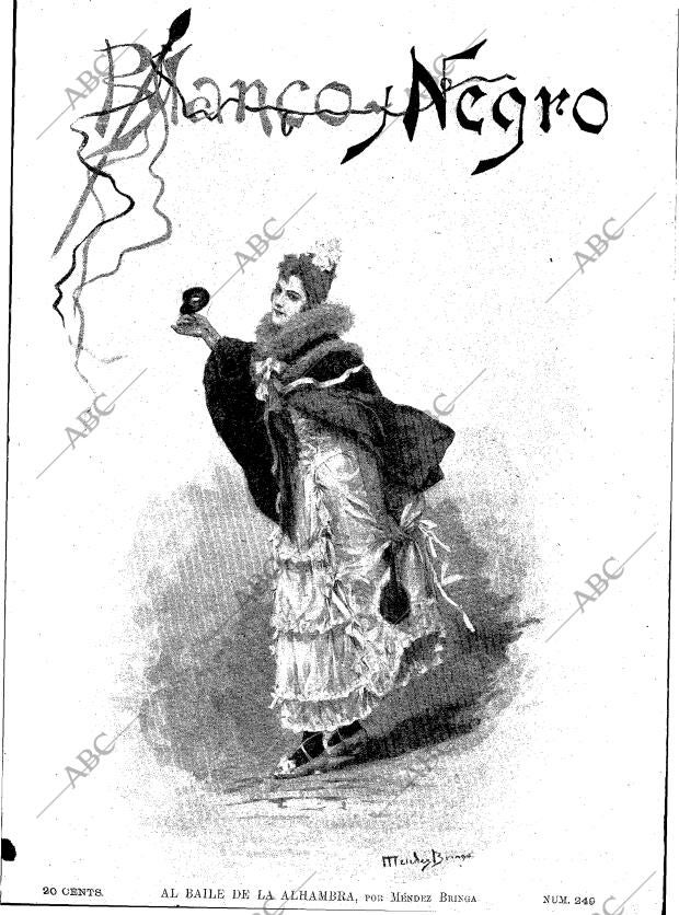 BLANCO Y NEGRO MADRID 08-02-1896 página 1