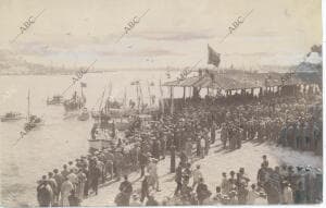 El general Valeriano Weyler, desembarca en la Habana para ponerse al frente del...