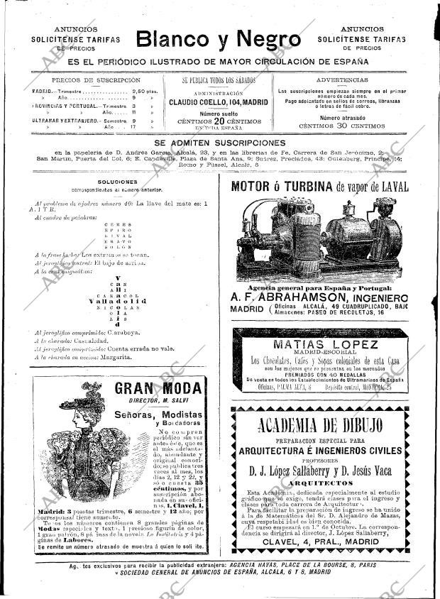 BLANCO Y NEGRO MADRID 15-02-1896 página 2