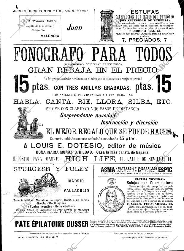 BLANCO Y NEGRO MADRID 15-02-1896 página 32