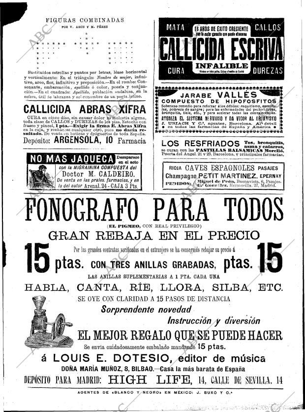 BLANCO Y NEGRO MADRID 29-02-1896 página 31