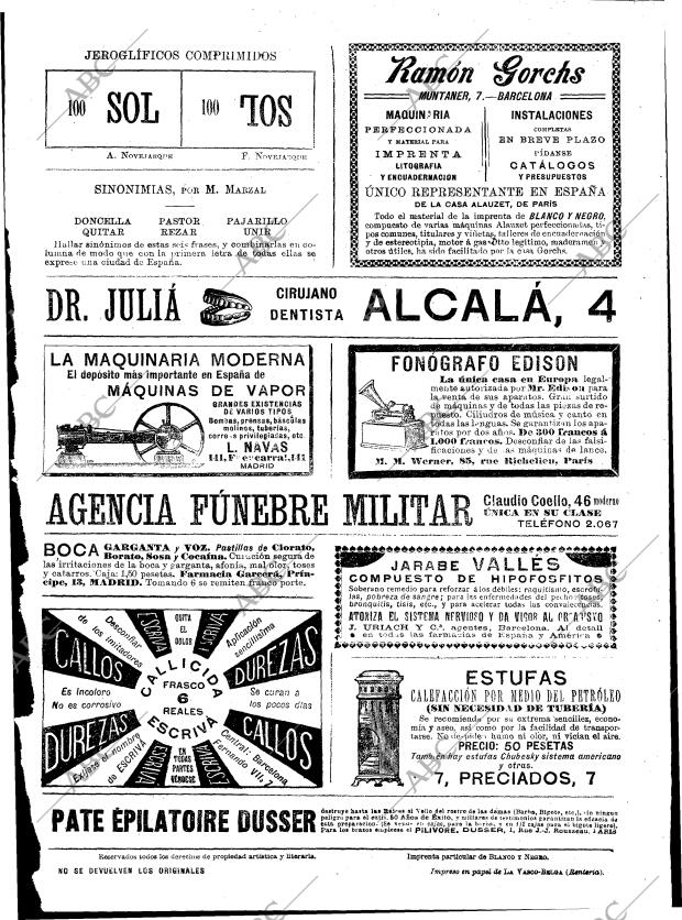 BLANCO Y NEGRO MADRID 07-03-1896 página 31