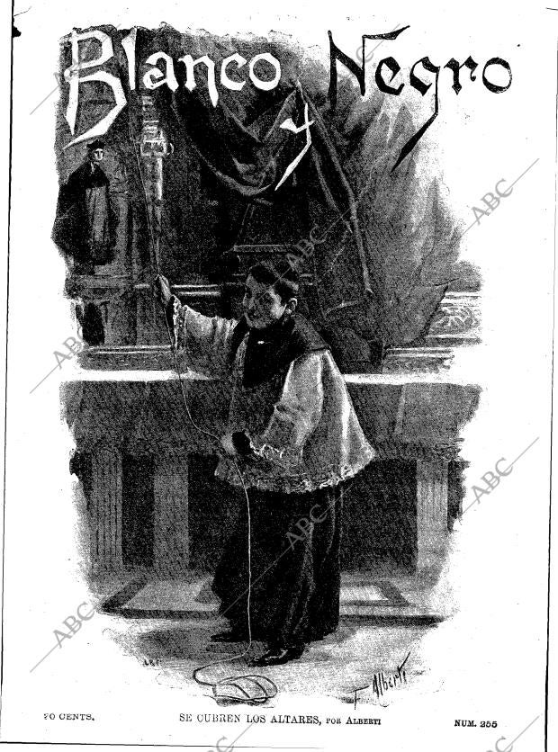 BLANCO Y NEGRO MADRID 21-03-1896 página 1