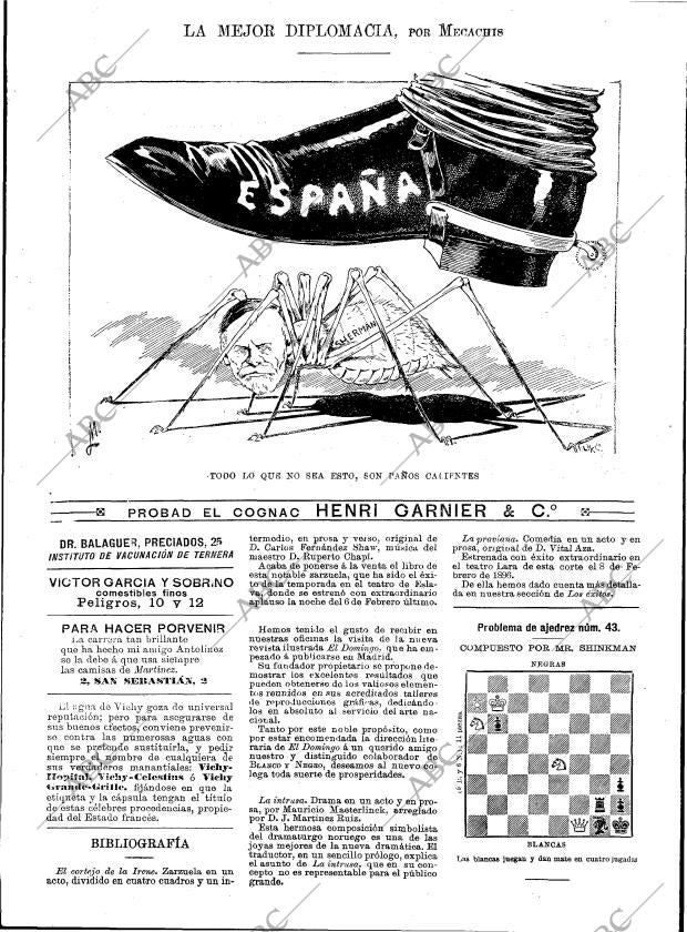 BLANCO Y NEGRO MADRID 21-03-1896 página 22