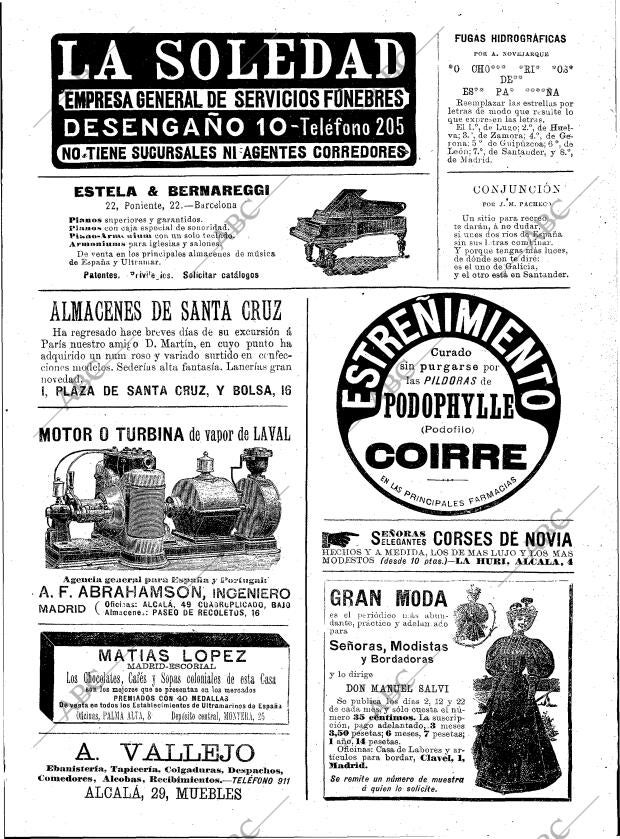 BLANCO Y NEGRO MADRID 28-03-1896 página 25