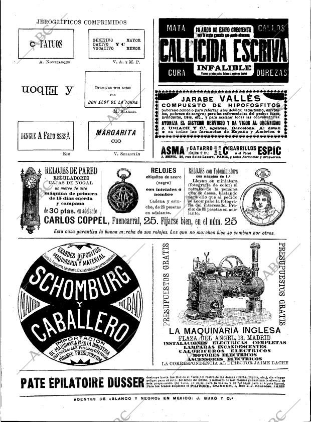 BLANCO Y NEGRO MADRID 28-03-1896 página 27