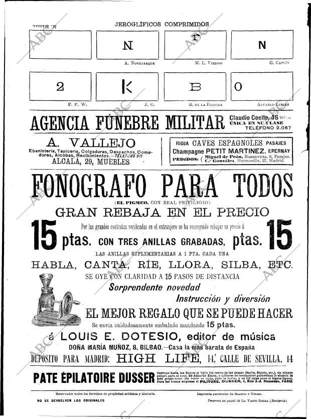 BLANCO Y NEGRO MADRID 09-05-1896 página 26