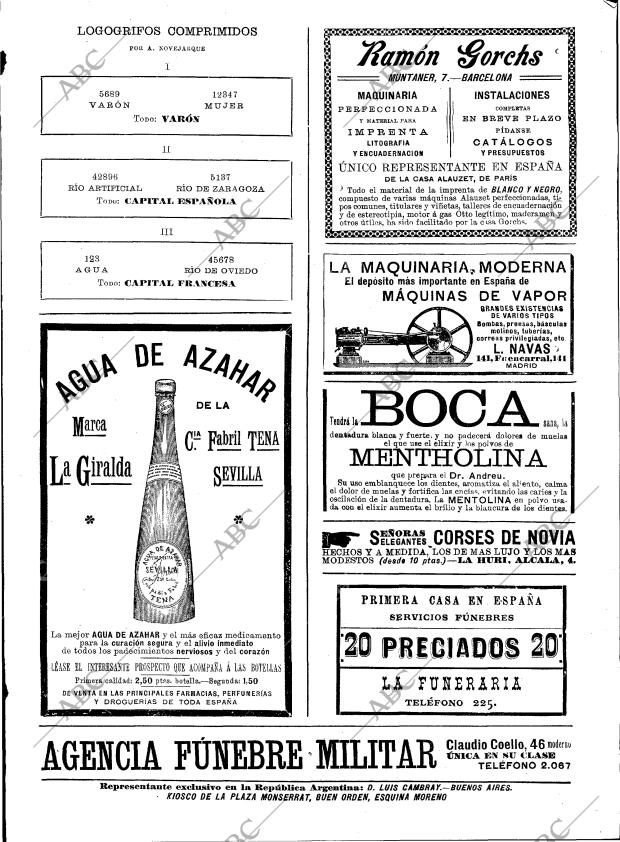 BLANCO Y NEGRO MADRID 27-06-1896 página 27