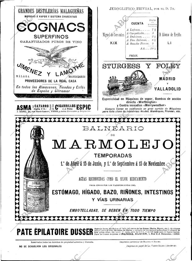 BLANCO Y NEGRO MADRID 27-06-1896 página 28