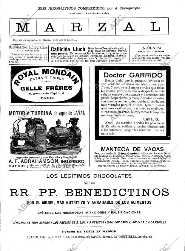 BLANCO Y NEGRO MADRID 11-07-1896 página 25