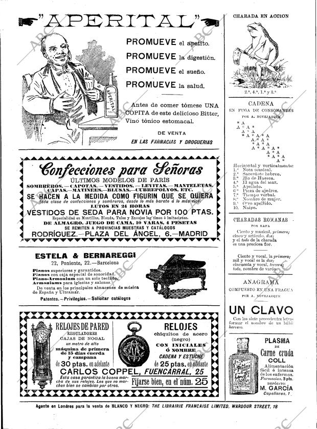 BLANCO Y NEGRO MADRID 25-07-1896 página 20