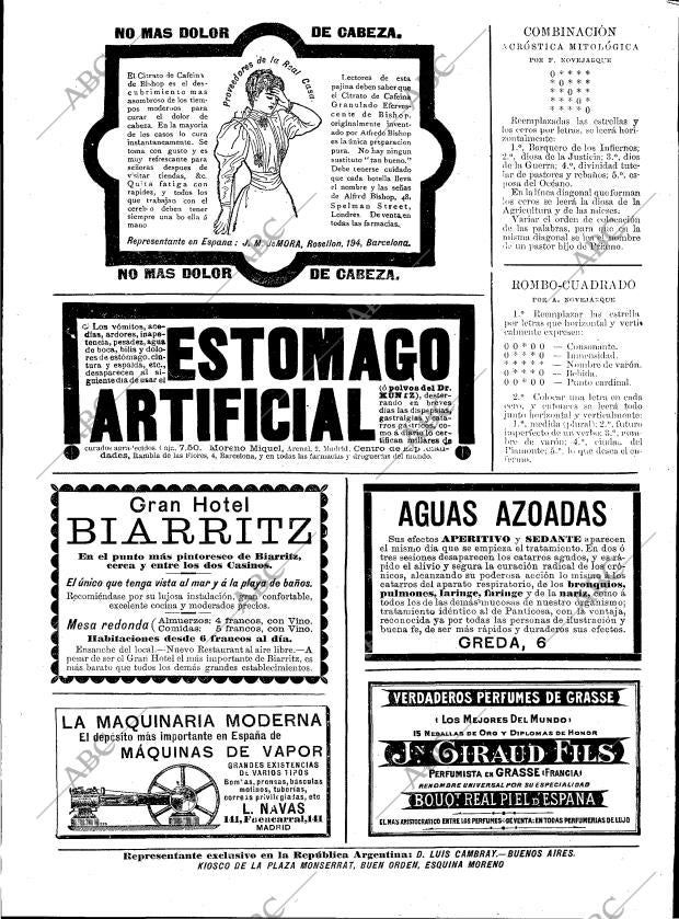 BLANCO Y NEGRO MADRID 25-07-1896 página 21