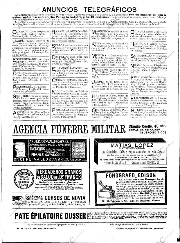 BLANCO Y NEGRO MADRID 25-07-1896 página 24