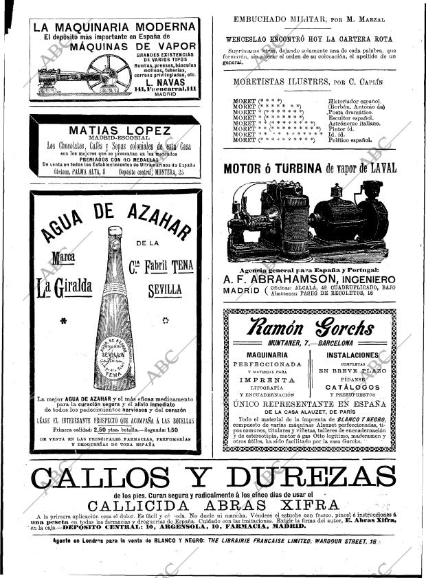 BLANCO Y NEGRO MADRID 03-10-1896 página 23