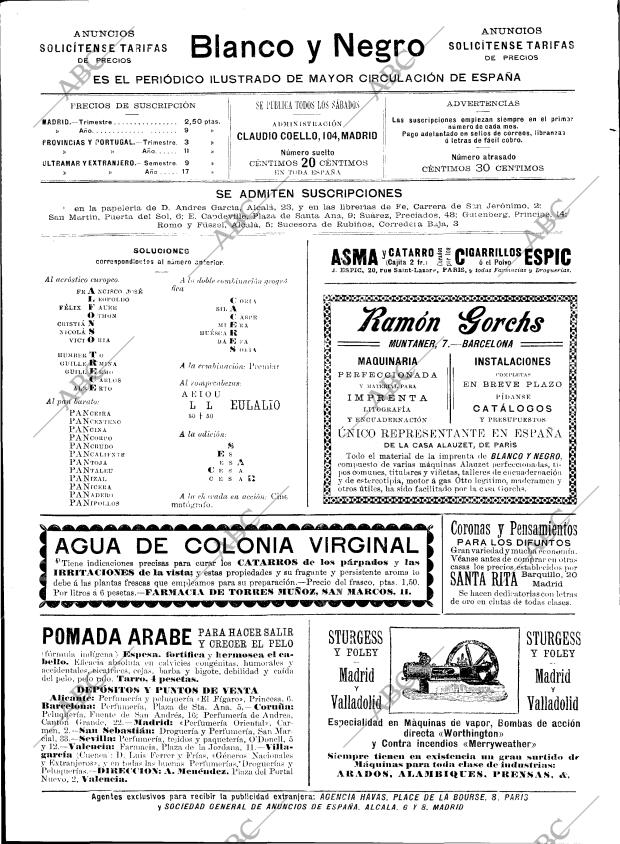 BLANCO Y NEGRO MADRID 17-10-1896 página 2