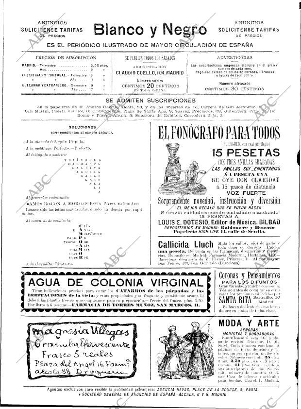 BLANCO Y NEGRO MADRID 24-10-1896 página 2