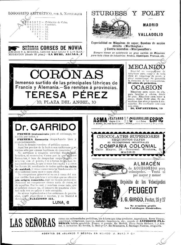 BLANCO Y NEGRO MADRID 24-10-1896 página 22