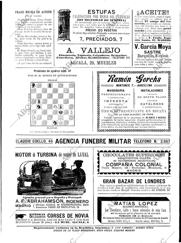 BLANCO Y NEGRO MADRID 31-10-1896 página 21