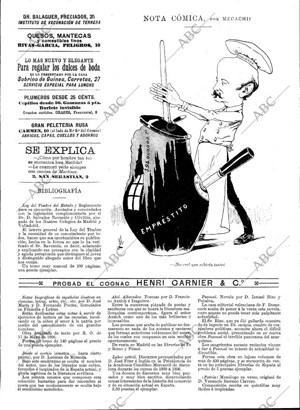 BLANCO Y NEGRO MADRID 28-11-1896 página 17