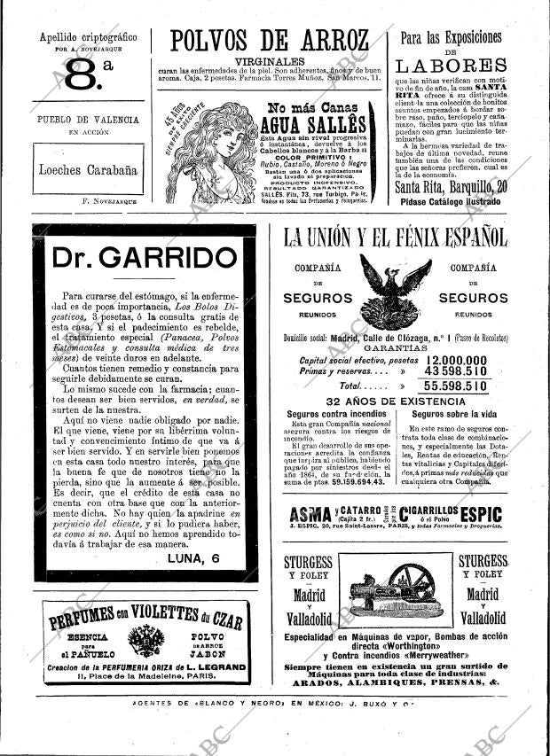 BLANCO Y NEGRO MADRID 16-01-1897 página 19