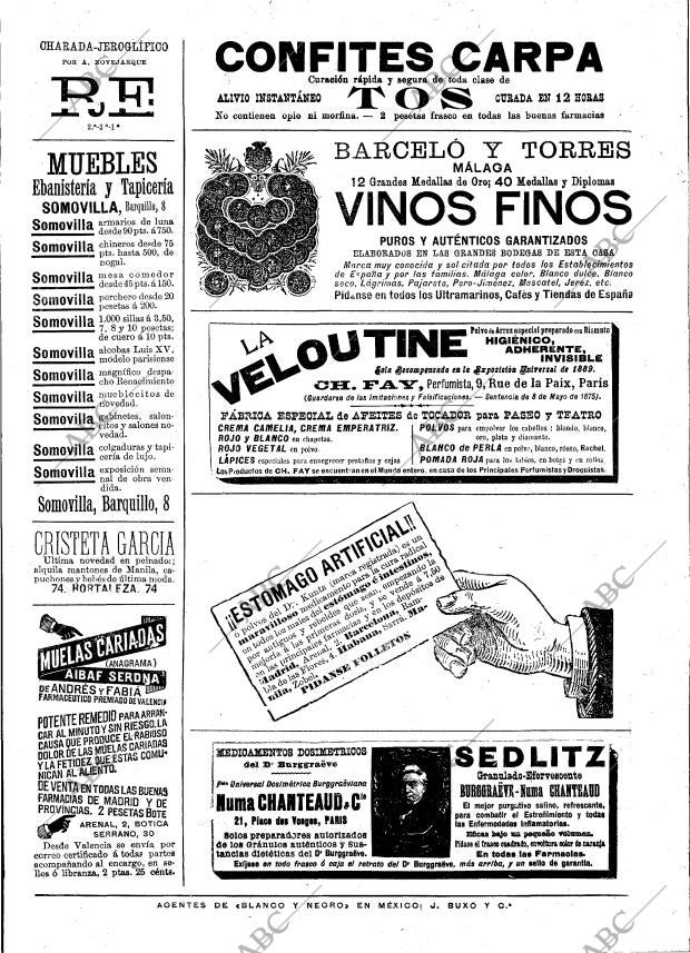 BLANCO Y NEGRO MADRID 16-01-1897 página 23