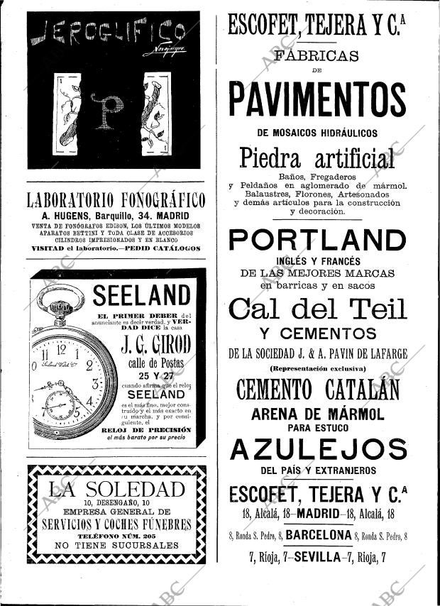 BLANCO Y NEGRO MADRID 30-01-1897 página 22