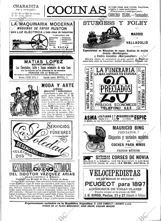 BLANCO Y NEGRO MADRID 27-03-1897 página 23