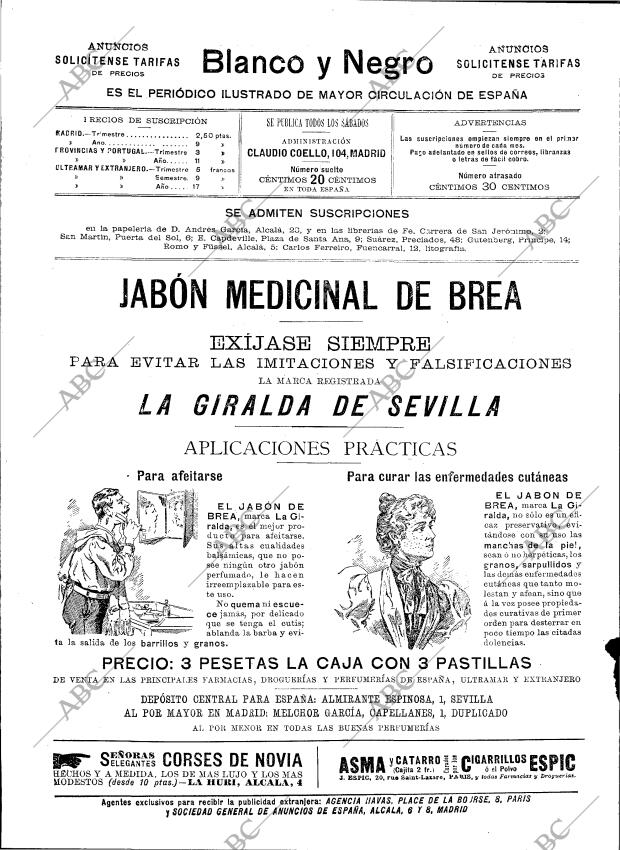 BLANCO Y NEGRO MADRID 31-07-1897 página 2