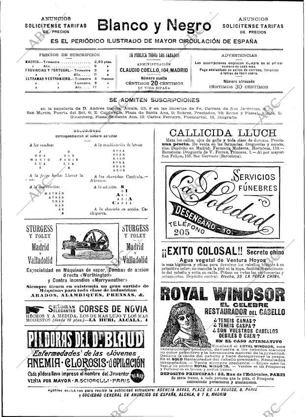 BLANCO Y NEGRO MADRID 28-08-1897 página 2