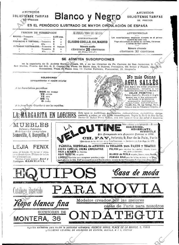 BLANCO Y NEGRO MADRID 18-09-1897 página 2