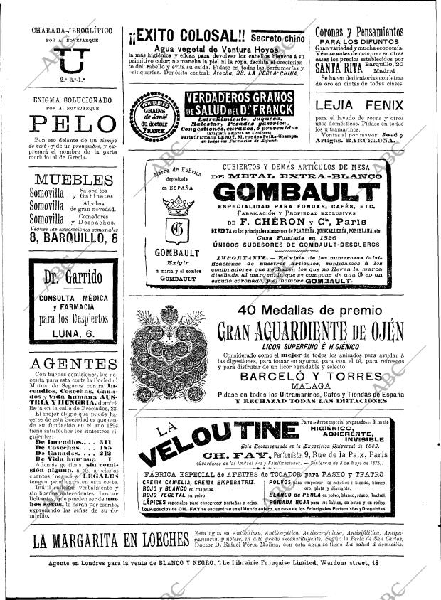 BLANCO Y NEGRO MADRID 23-10-1897 página 20