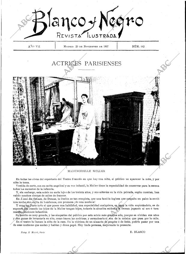 BLANCO Y NEGRO MADRID 20-11-1897 página 3