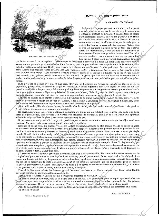 BLANCO Y NEGRO MADRID 27-11-1897 página 14