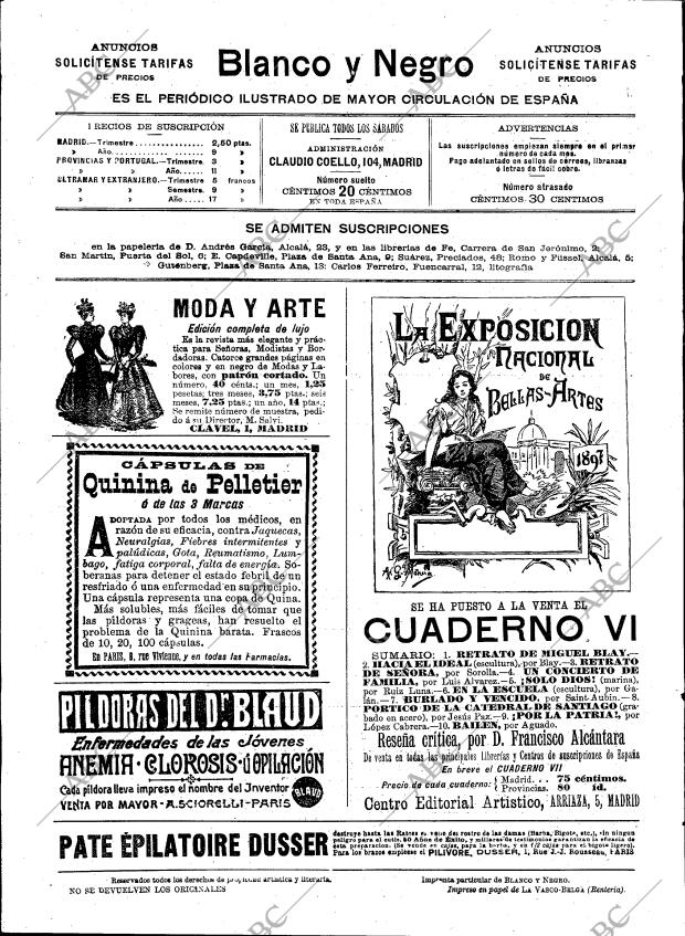 BLANCO Y NEGRO MADRID 04-12-1897 página 24