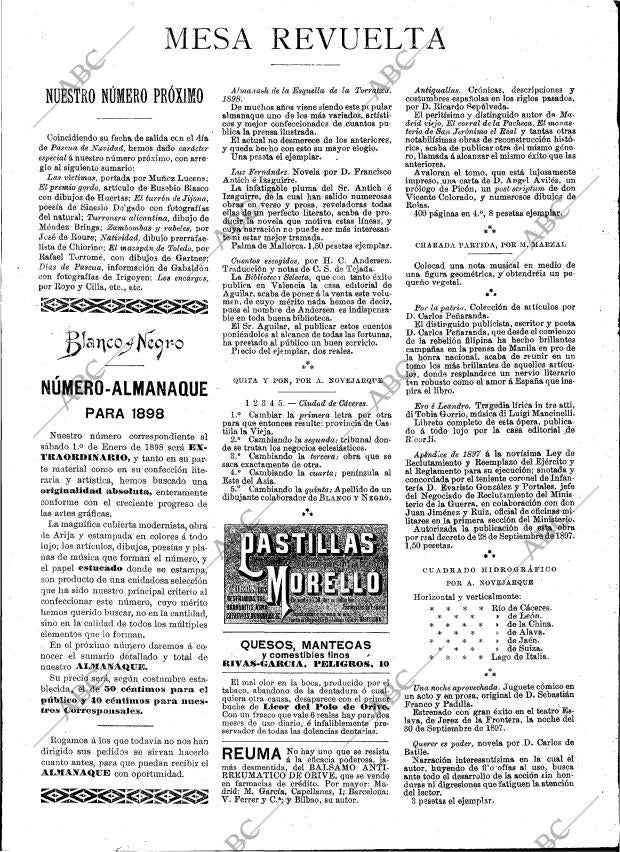 BLANCO Y NEGRO MADRID 18-12-1897 página 19