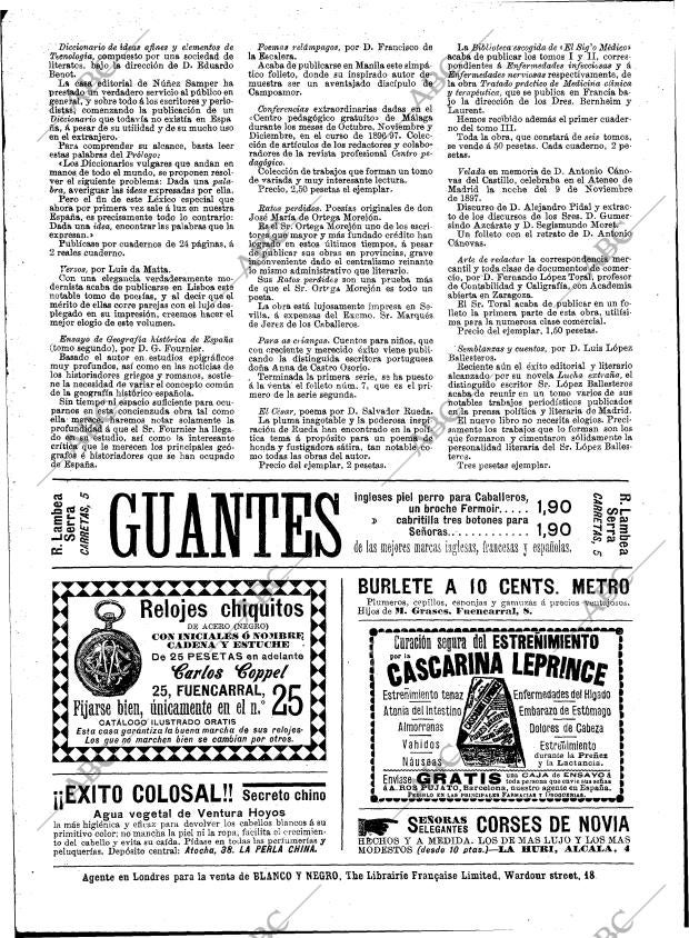 BLANCO Y NEGRO MADRID 18-12-1897 página 20