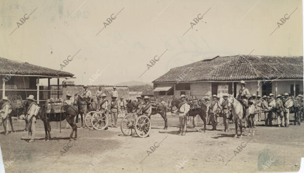 Tropas españolas durante la guerra