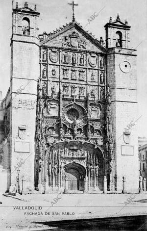 Tarjeta postal (número 204) con la fachada de la iglesia de San Pablo de...